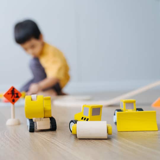 PlanToys Road Construction Wooden Playset
